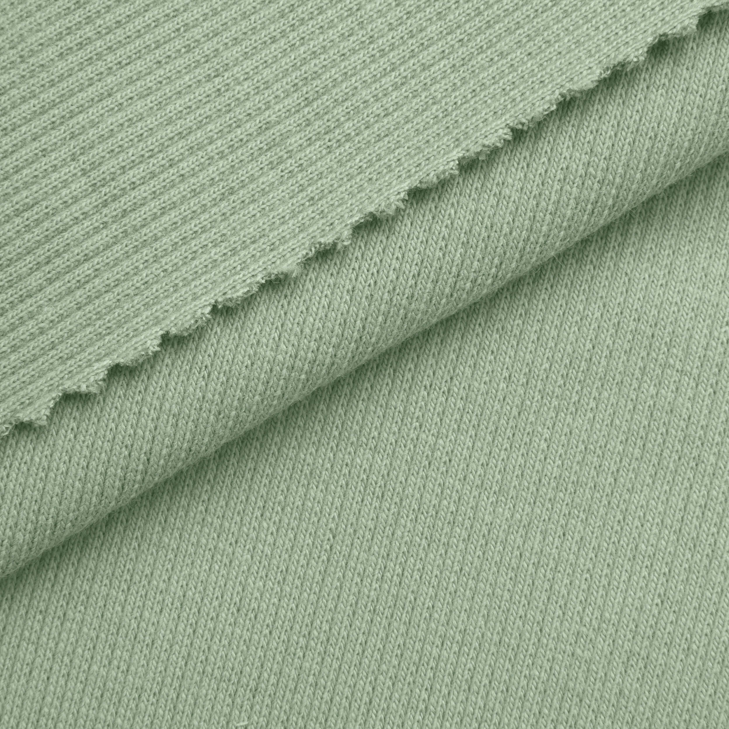 Ściągacz prążkowany 2x1 350 g/m² - szarozielony