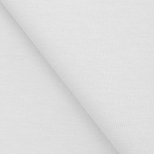 SINGLE JERSEY BAWEŁNIANY GRUBY - CIEPŁA BIEL - 230 G/M2