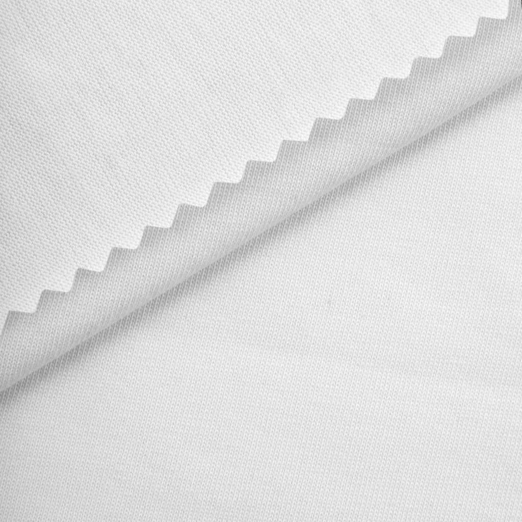Dzianina single jersey 230 g/m² - ciepła biel
