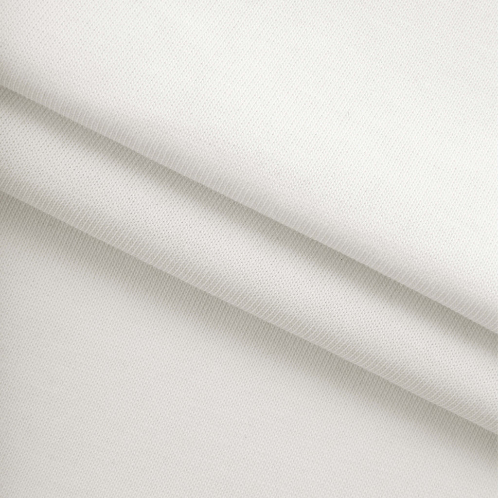 Dzianina single jersey 230 g/m² - śnieżna biel