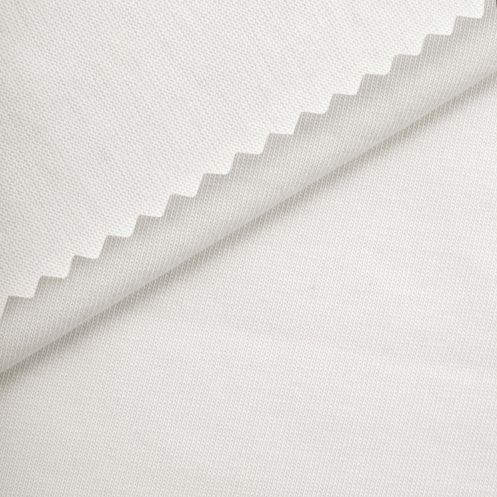 Dzianina single jersey 230 g/m² - śnieżna biel