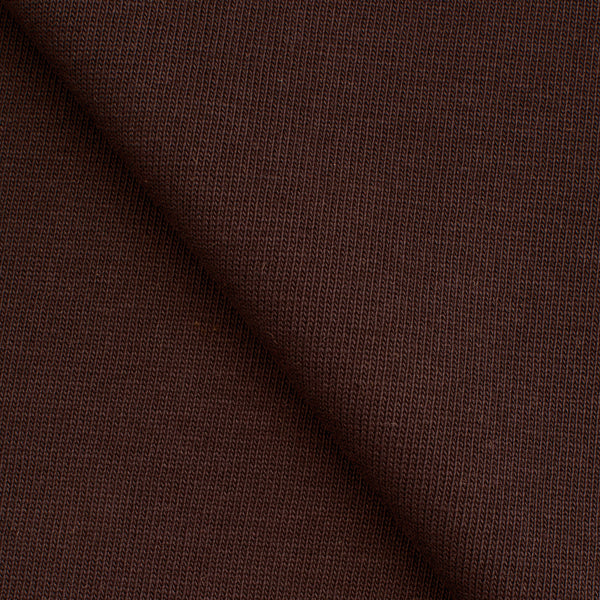 SINGLE JERSEY BAWEŁNIANY GRUBY - KAWOWY BRĄZ - 230 G/M2