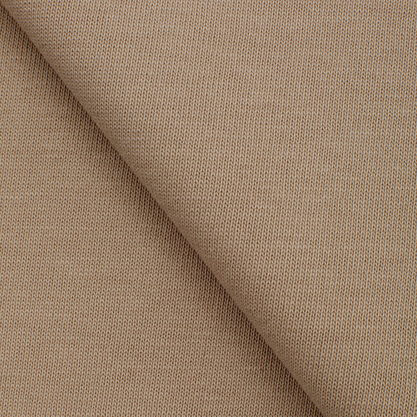 SINGLE JERSEY BAWEŁNIANY GRUBY - SZAROBEŻOWY TAUPE - 230 G/M2