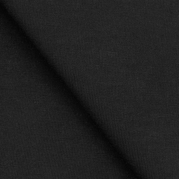 SINGLE JERSEY BAWEŁNIANY CIENKI - CZARNY - 140 G/M2