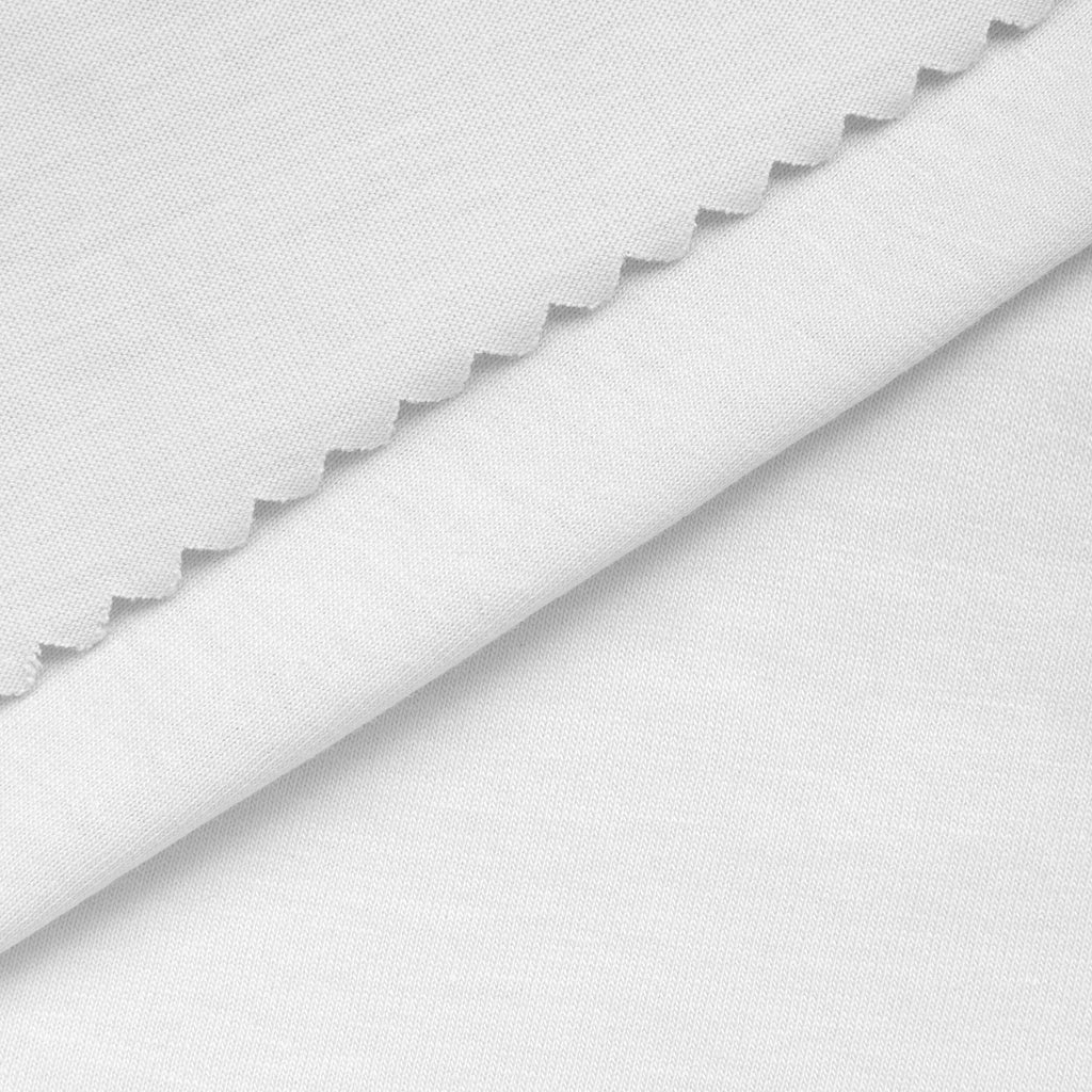 Dzianina single jersey 140 g/m² - ciepła biel