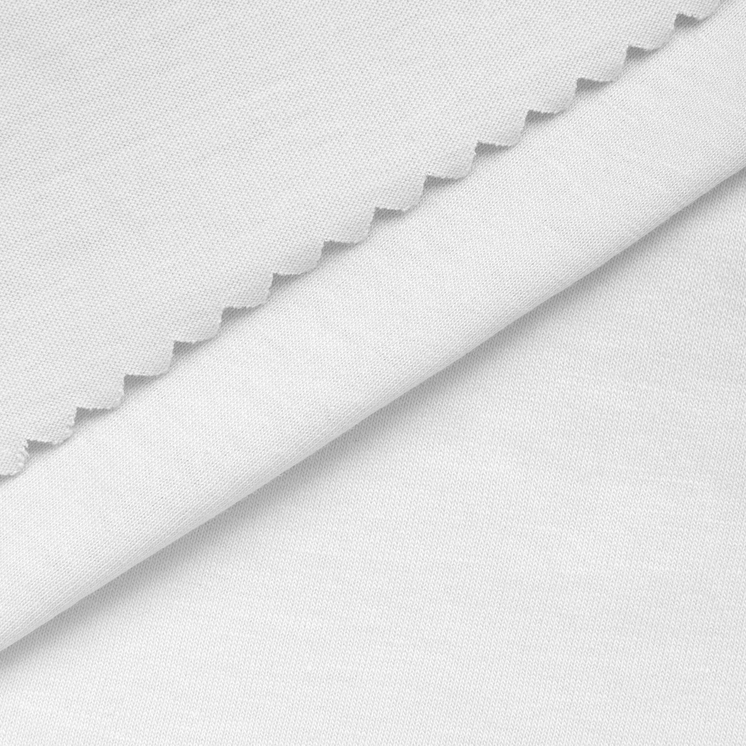 Dzianina single jersey 140 g/m² - ciepła biel