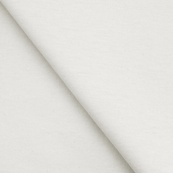 SINGLE JERSEY BAWEŁNIANY CIENKI - ŚNIEŻNA BIEL - 140 G/M2