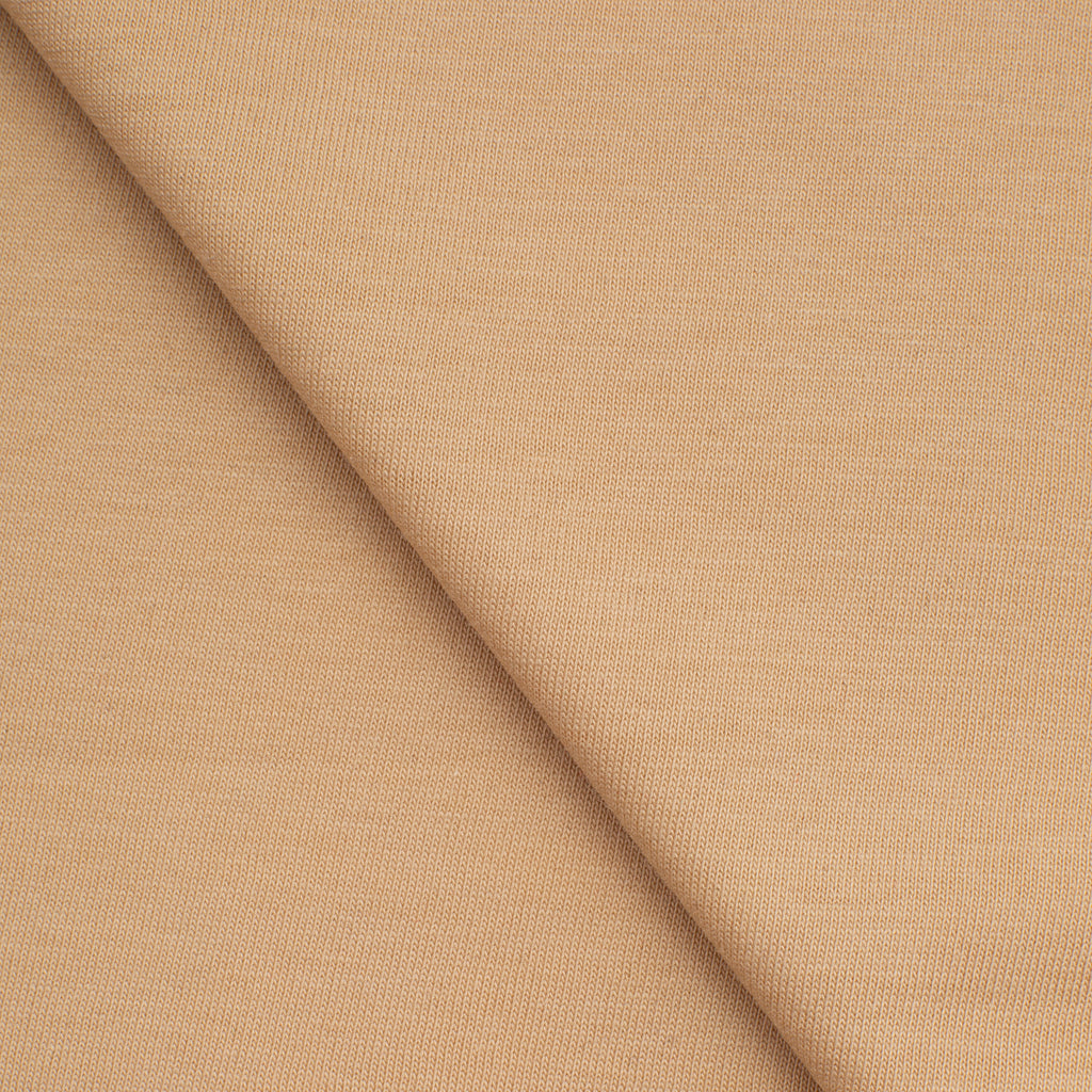 Dzianina single jersey 140 g/m2 - kremowy - szer. 170 cm