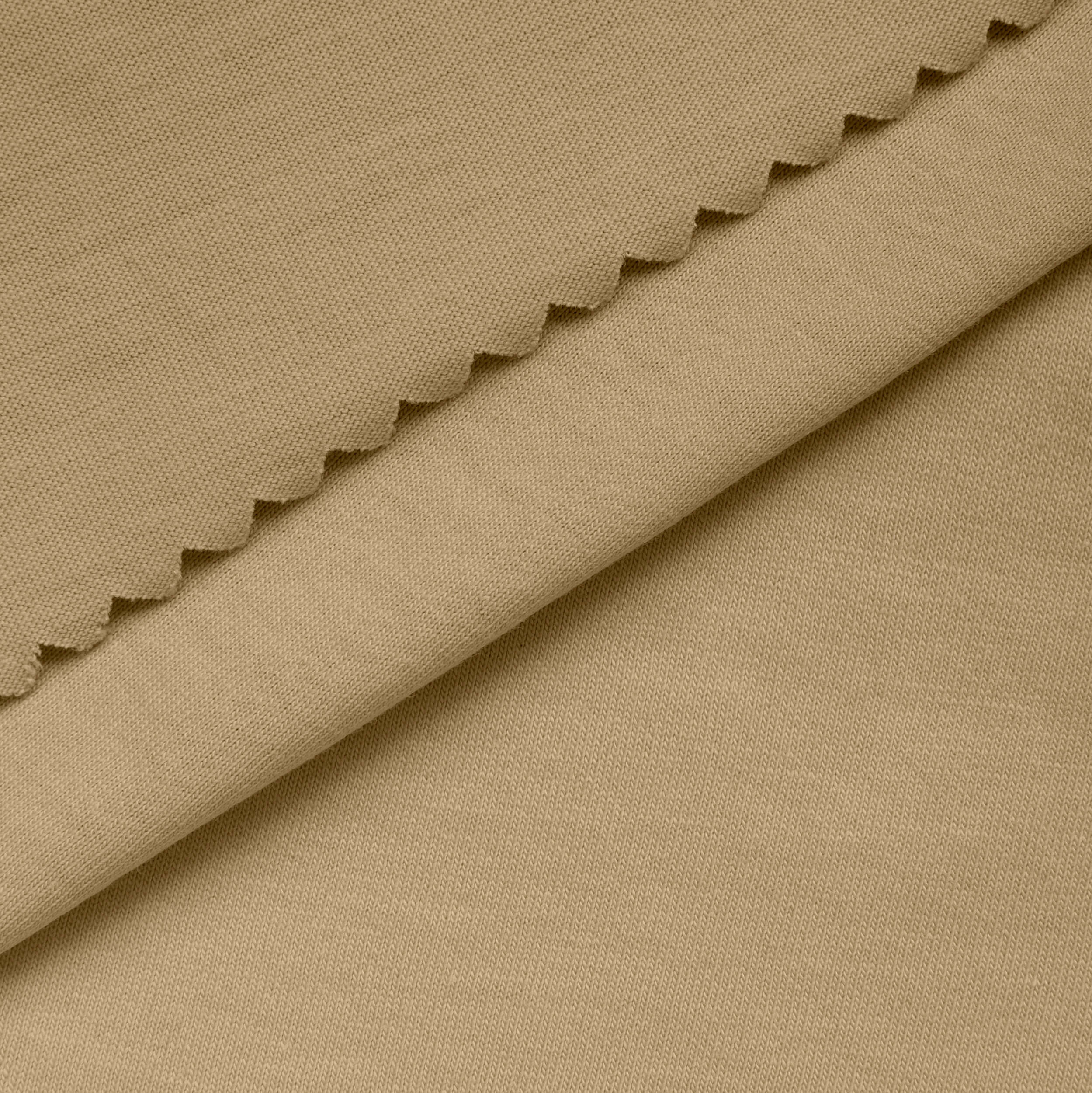Dzianina single jersey 140 g/m² - kremowy - szer. 170 cm