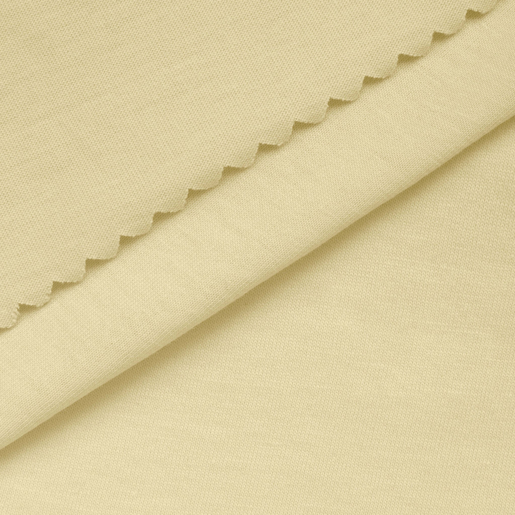 Dzianina single jersey 140 g/m² - kremowy - szer. 170 cm