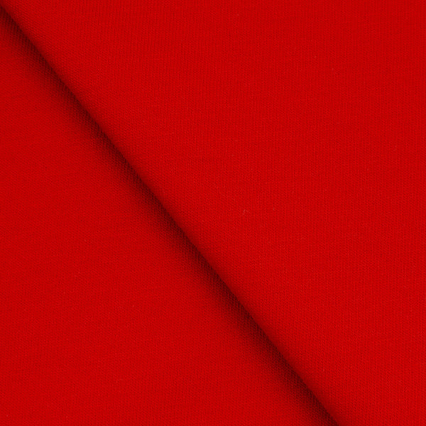SINGLE JERSEY BAWEŁNIANY CIENKI - INTENSYWNA CZERWIEŃ - 140 G/M2