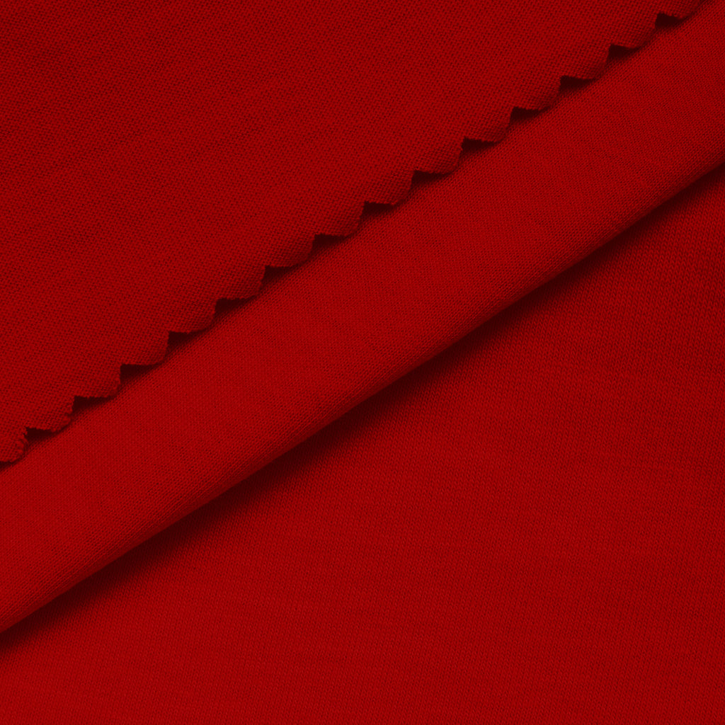 Dzianina single jersey 140 g/m² - intensywna czerwień
