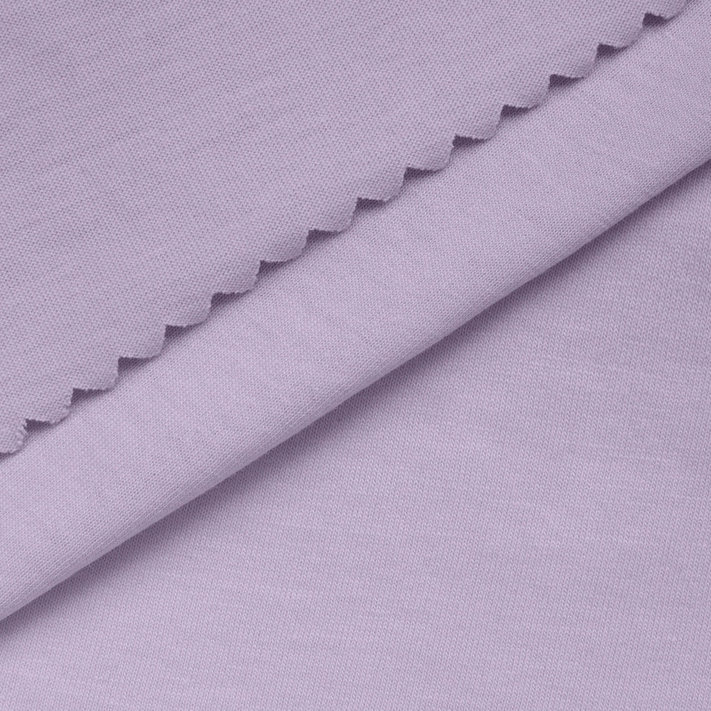 Dzianina single jersey 140 g/m² - pastelowy lila