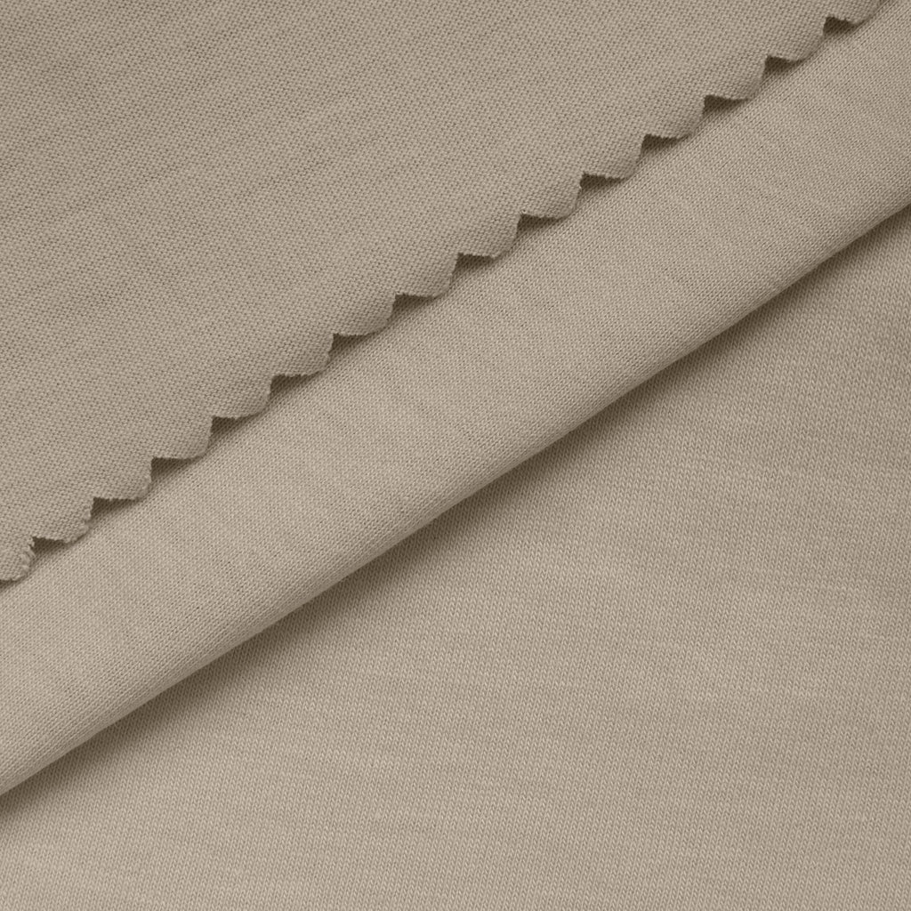 Dzianina single jersey 140 g/m² - szarobeżowy taupe