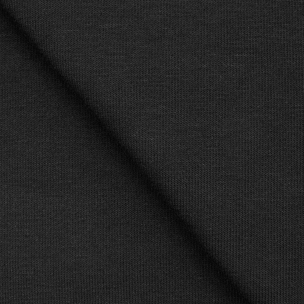 SINGLE JERSEY BAWEŁNIANY Z ELASTANEM - CZARNY - 180 G/M2