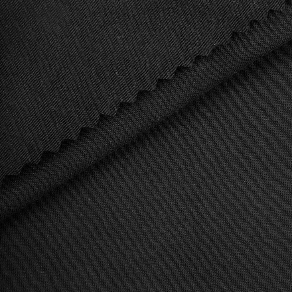 Dzianina single jersey 180 g/m² - czarny - szer. 170 cm