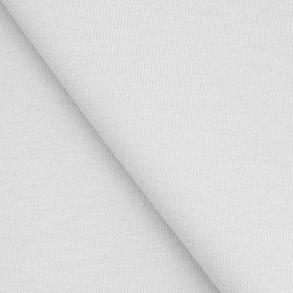 SINGLE JERSEY BAWEŁNIANY Z ELASTANEM - CIEPŁA BIEL - 180 G/M2