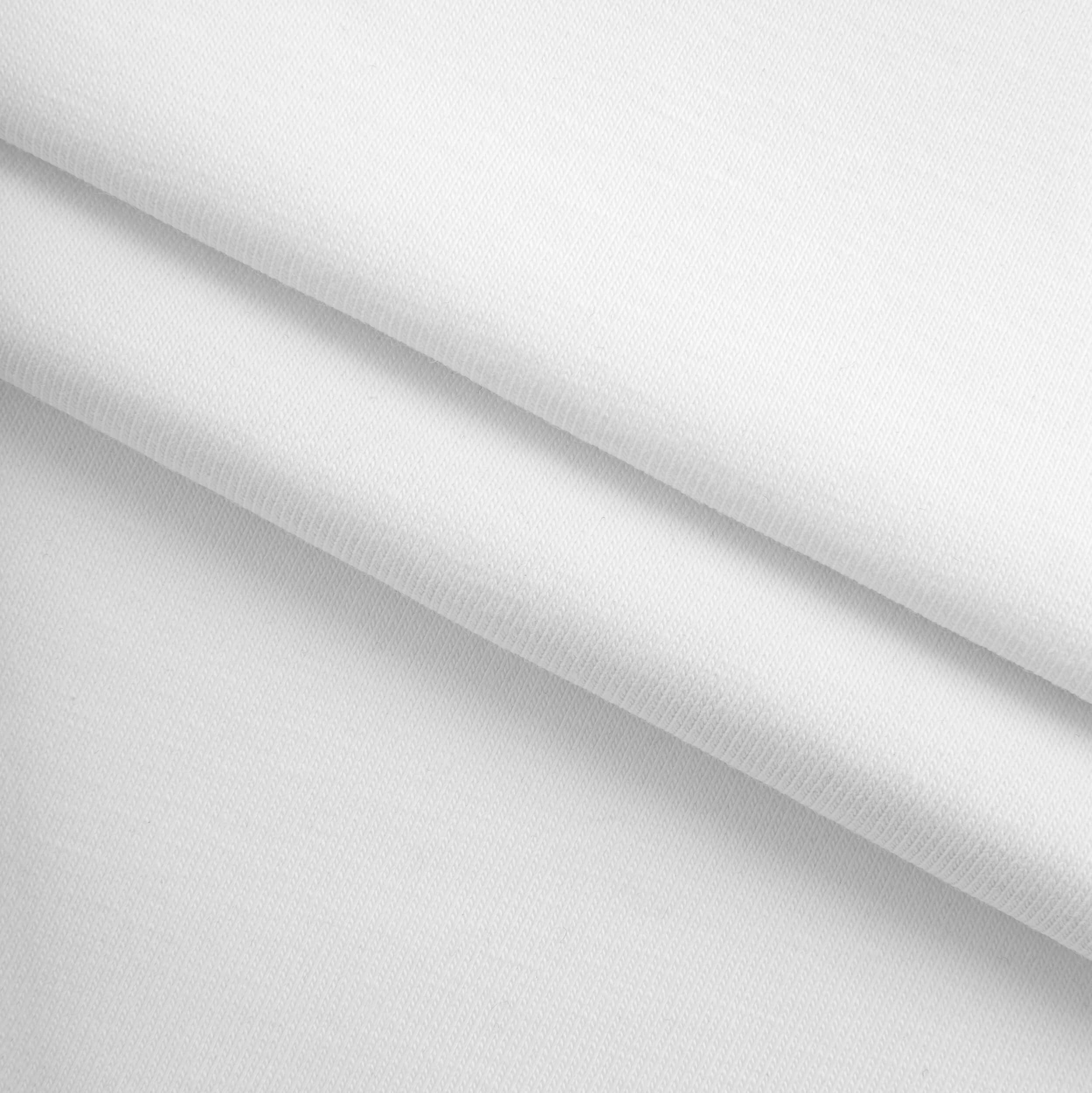 Dzianina single jersey 180 g/m² - ciepła biel
