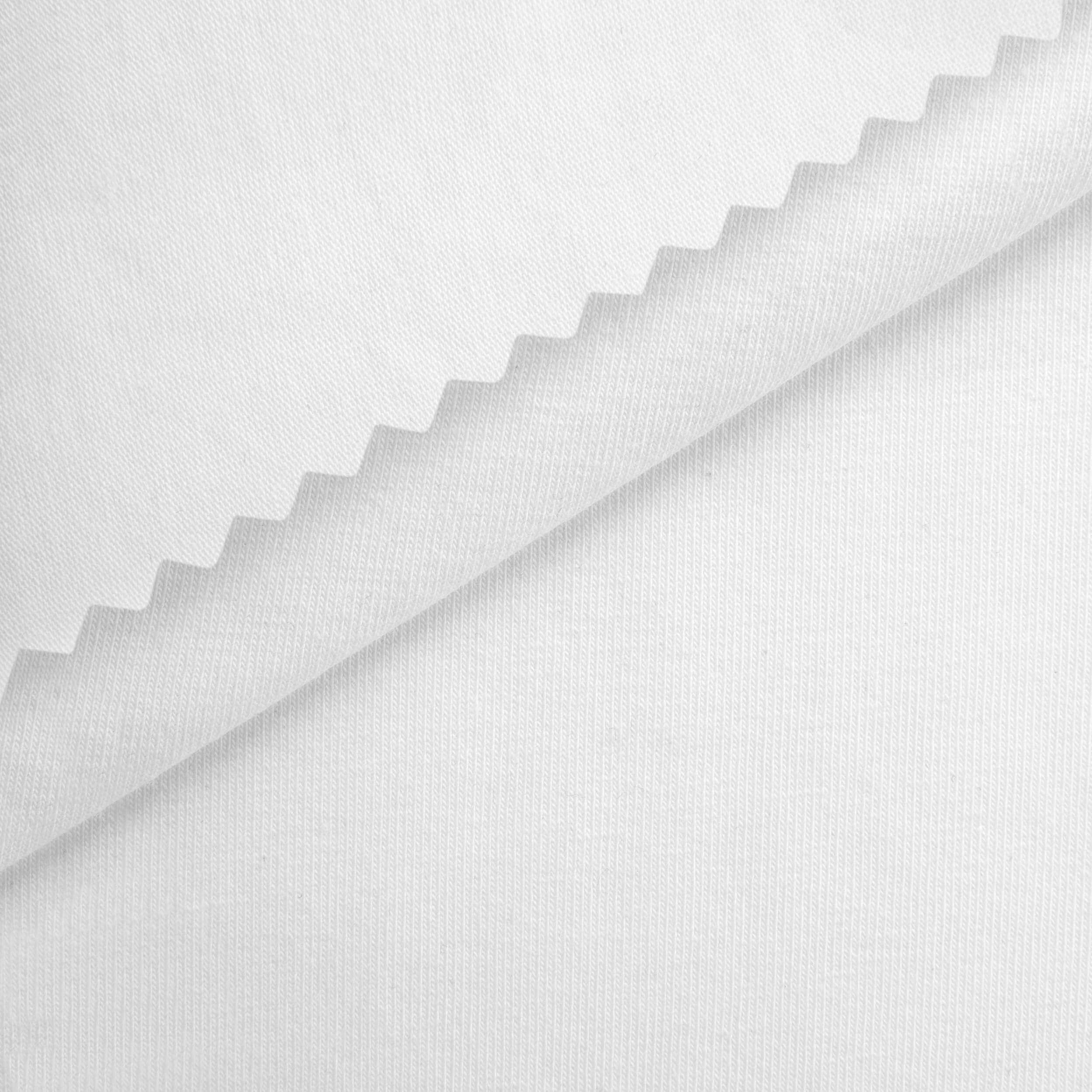 Dzianina single jersey 180 g/m² - ciepła biel