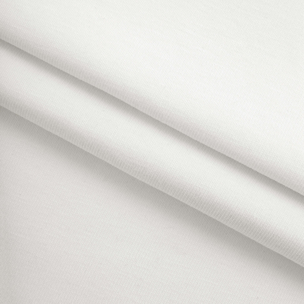 Dzianina single jersey 180 g/m² - śnieżna biel