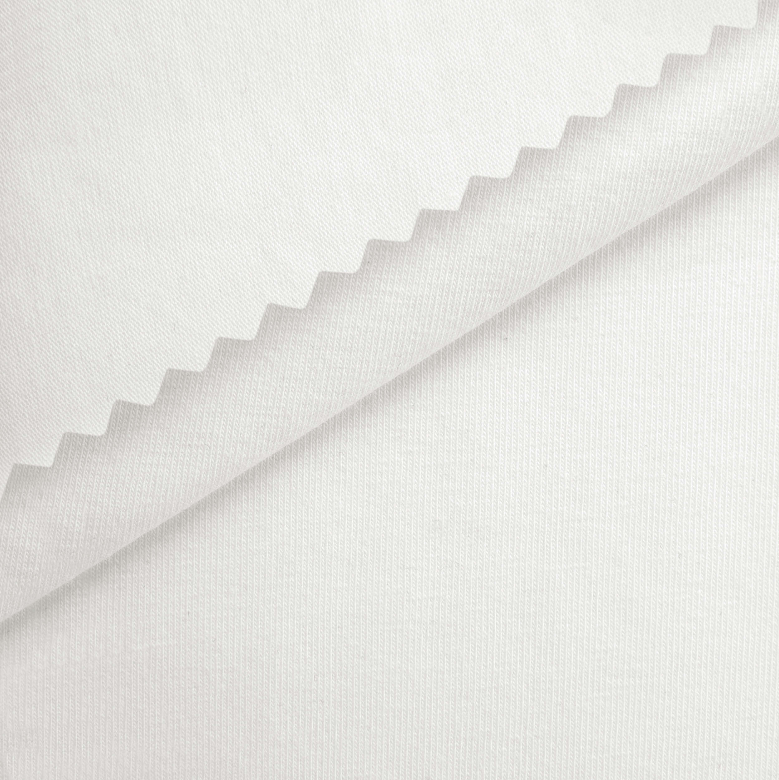 Dzianina single jersey 180 g/m² - śnieżna biel